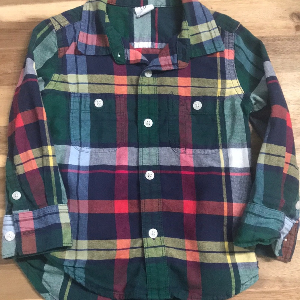 Gap Plaid Flannel (2T)
